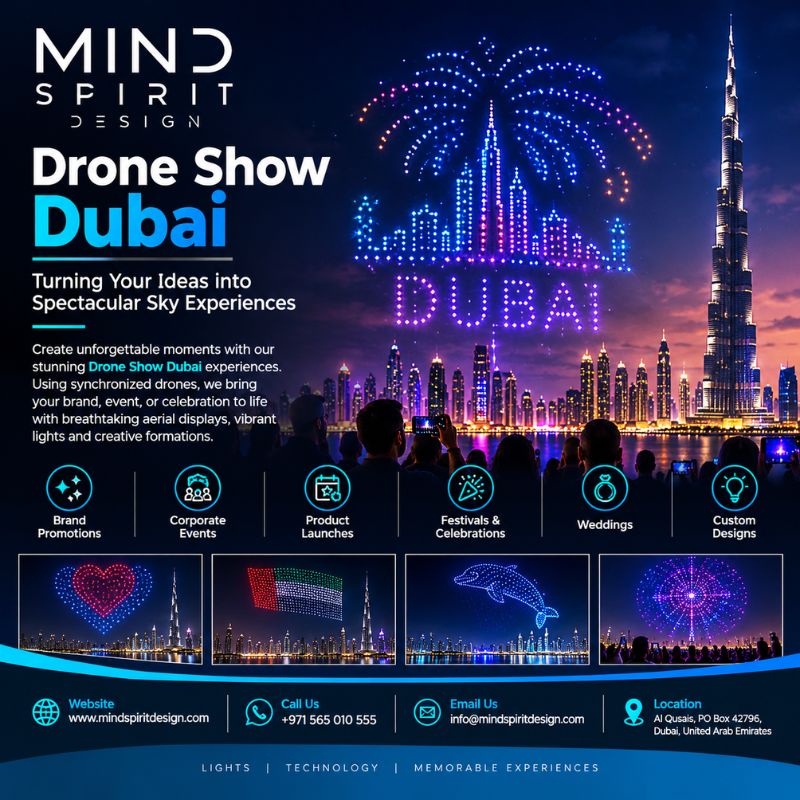 Professional Drone Show Dubai Services for Corporate Events and Celebrations